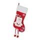 thumbnail image 2 of Media navideña grande de 45 cm de punto con diseño de Papá Noel, muñeco de nieve y reno, ideal para regalar en la chimenea, de lana suave y duradera | Decoración navideña acogedora multicolor para, 2 of 8