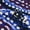 Kaleidoscop Blue Twilight, variant on Terra & Sky Women's Plus Cinch Waist Cotton Blouse with Elbow Length Puff Sleeves, Sizes 0X-5X