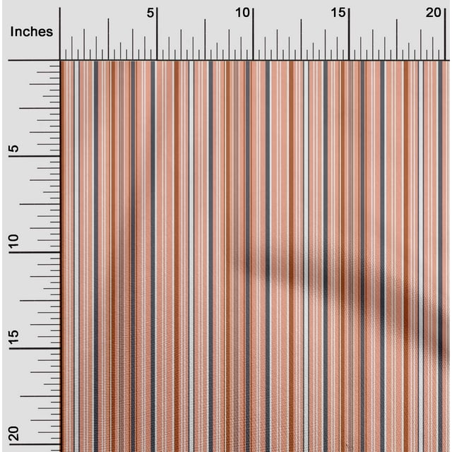 oneOone Viscose Chiffon Fabric Multicolor Stripe Print Fabric BTY 42 Inch Wide