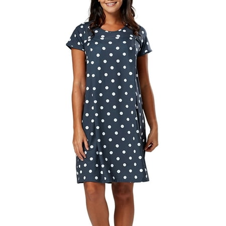 

Bomotoo Women Bohemian Nightdress Floral Print Sexy Nightgown Loungewear Loose Polka Dots Nursing Dresses