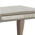 thumbnail image 5 of Mirror Trim Square End Table With Wooden Cabriole Legs Champagne Silver - Saltoro Sherpi, 5 of 5