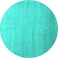 thumbnail image 1 of Ahgly Company Indoor Round Abstract Turquoise Blue Contemporary Area Rugs, 8' Round, 1 of 4