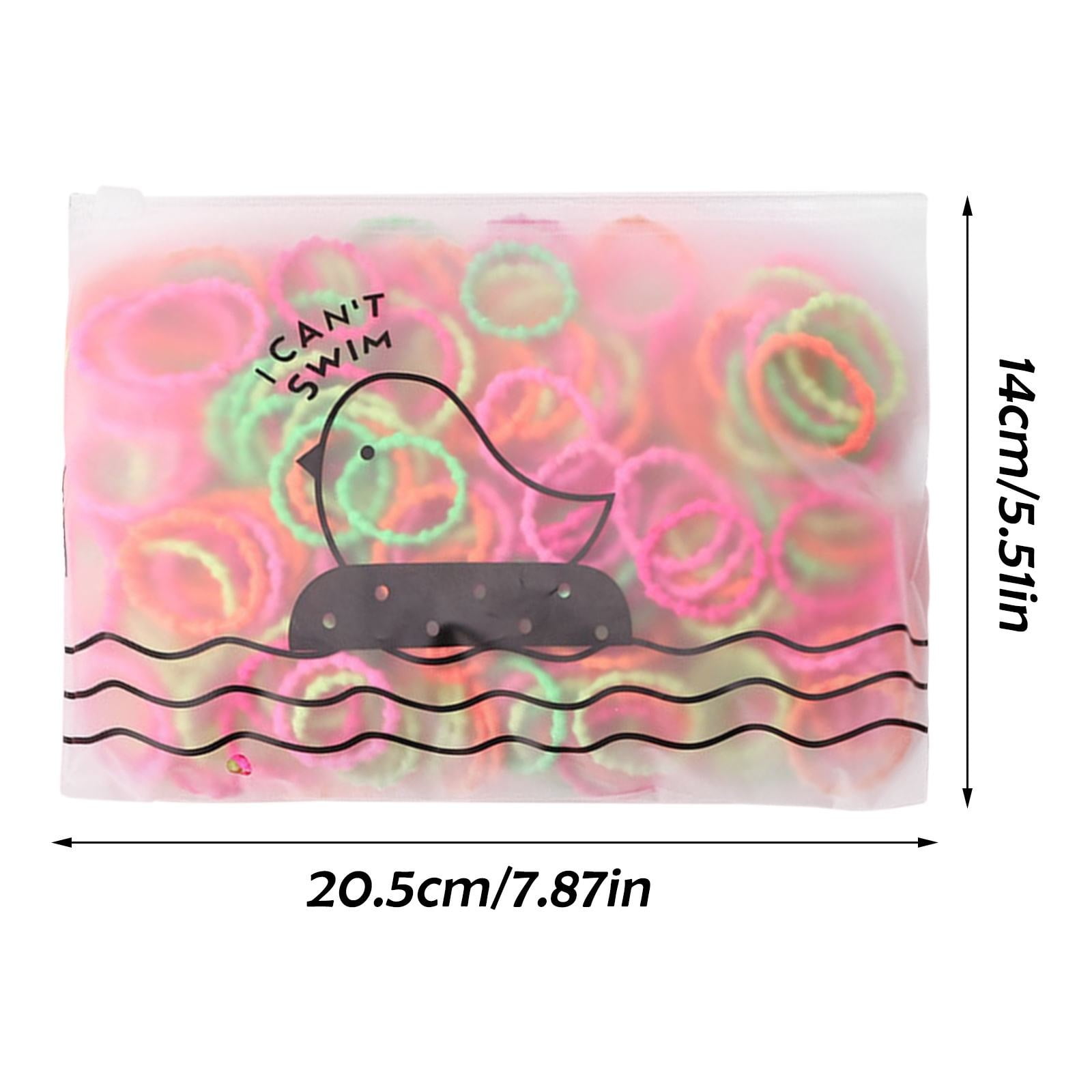 Elastic Ponytail Holders for Women's Hair Rip 60 Bands Rainbow Spiral Hair Ties Ponytail Elastic Bands for Fine Hair Tie Back Headbands Big Pack Ponytail Holder 4mm 100 Soft Scrunchies for Toddlers
