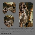 thumbnail image 5 of Deer Moose Elk Woodland Shower Curtain Sets 4-Piece Waterproof Polyester 72x72 Inch, Rustic Lodge Theme with Non-Slip Bath Mat & Toilet Cover, Includes 12 Hooks, 5 of 7