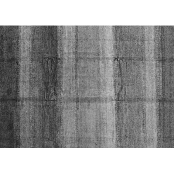 Ahgly Company Indoor Rectangle Abstract Gray Modern Area Rugs, 7' x 10'