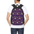 thumbnail image 4 of Fuzoiu Mardi Gras and Donuts Print Large Capacity Backpack,Travel Backpack,Laptop Bag,College School Rucksack Bag,for School, Travel & Outdoor Activities, 4 of 6