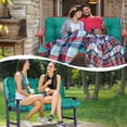 thumbnail image 2 of Outdoor Swing Cushions Porch Swing Cushion Replacement, 55” x 40” for Garden Furniture, Lake Blue, 2 of 5