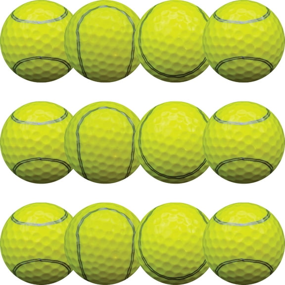 Tennis Golf Balls 12 Pack by GBM GOLF