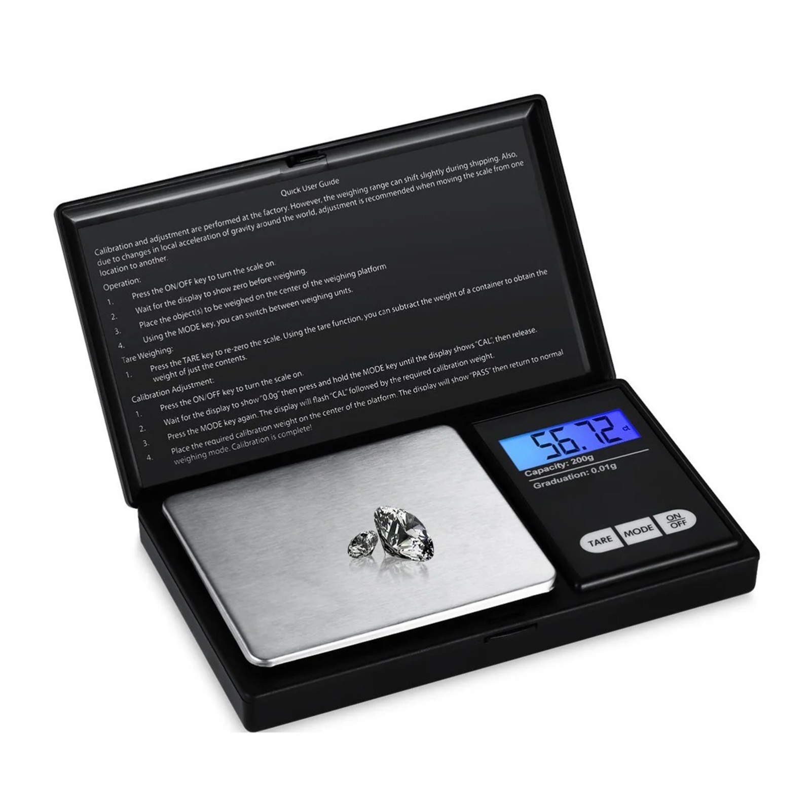Mini Stainless Steel Electronic Scale Digital Pocket Scales Gold Gram Balance Weight Portable