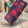 thumbnail image 3 of DALUX MetKase Hybrid Slim Phone Case Compatible with Motorola Moto G Pure / G Power (2022) - Red Skull Pile, 3 of 3