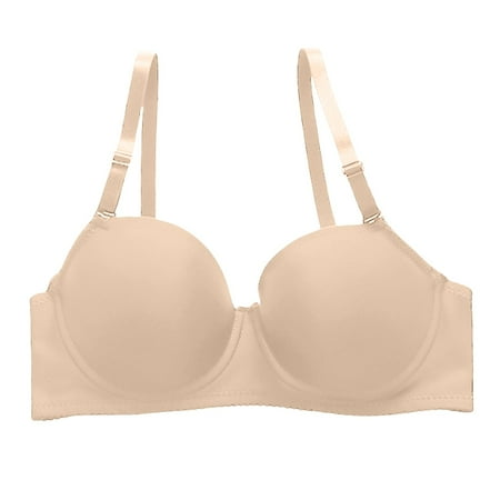 Pavied Minimizer Bras Bralettes for Women Feelingirl Bra Lace Underwear Straps Back Double Buckle Thin Of Female Of Side Breasts Breathable Bra Seamless Bras Womens Bras Beige M