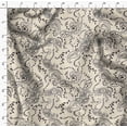 thumbnail image 4 of Soimoi Velvet White Fabric By the Yard - 54 Inch Wide - Paisley Pattern Fabric - Timeless and Intricate Designs for Fashion Printed Fabric, 4 of 6
