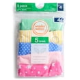 thumbnail image 2 of Wonder Nation Girls Underwear Cotton Briefs, 5-Pack, Sizes 4-18, 2 of 7