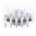 thumbnail image 7 of 6 PC Silver Color Medium Claw Clip : the Ultimate in Hair Styling! Clips Girl Brand, 7 of 7