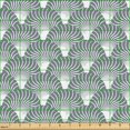 thumbnail image 2 of Ambesonne Nautical Fabric by the Yard Upholstery, Fish Mermaid Dragon Scales, 1 Yard, Purpleblue Grey and White, 2 of 5