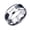 Silver-1111, variant on Angel Number Rings for Men Carbon Fiber Lucky 11 11 Blue Line Stainless Steel 8MM Band Personalized Black Silver Spiritual Manifestation Jewelry Silver Size 11