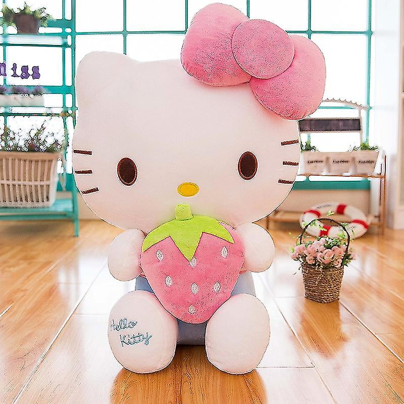 Siniker Cute Hello Kitty Hugging Pillow Plush Stuffed Cartoon Character Stuffed Cushion Pink 50cm