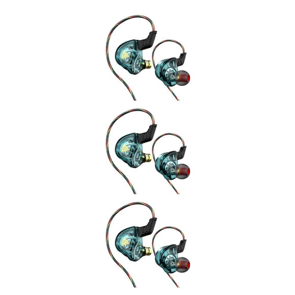 Sidaley Auricular con cable HiFi Auricular Escuchar música Juego Jugar Auriculares intrauditivos Cyan Type1 NO1