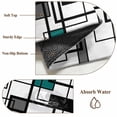 thumbnail image 6 of 5'x8' Area Rugs, Green Geometric Indoor Outdoor Area Rug for Living Room Bedroom, Modern Black Grey Abstract Motifs Washable Bathroom Rugs Kitchen Floor Carpet Mats Home Decor Aesthetic, 6 of 8
