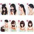 thumbnail image 4 of Perruques pour Femmes en Cheveux Courts Naturels Lisses Style Bob avec Frange Perruque Complète, 4 of 5