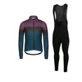 thumbnail image 3 of SPEXCEL 2021 - Conjunto de maillot y pantalones con tirantes de ciclismo térmicos de invierno de alta calidad para hombre, tejido polar cálido con bolsillo con cremallera, 3 of 5