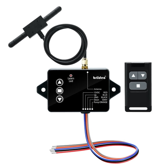 briidea Wireless Dump Trailer Controller, Wireless Remote Control for 3-Wire/4-Wire Hydraulic Trailer Controller, Compatible with up to 8 Remote Controls, Father's Day Gift
