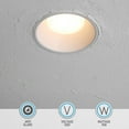 thumbnail image 7 of 5CCT Trimless 3"LED Recessed Light, 15W 120V Ceiling Canless Round Commercial Dimmable LED Downlight with Junction Box, 2700K-5000K 950 LM CRI 90+, 7 of 7