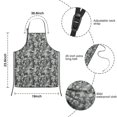 thumbnail image 3 of Pixel Gray Camo Digital Pattern Kids Aprons for Girls and Boys,Adjustable Neck Strap Toddler Aprons for Kids Cooking Baking, 3 of 6