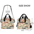 thumbnail image 3 of Lunch Bag Portable Crossbody Meal Bag Cooler Bag Insulated Lunch Bag Food Bag Handheld & Crossbody Design Multicolor Car, 3 of 6