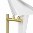 thumbnail image 2 of ORIGAMI TABLE LAMP<br>PVC + Iron Material<br><br>Gold Metal with white shade, 2 of 3
