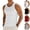 White, variant on Men's Muscle Gym Tank Top Quick Dry Breathable Y-Back Vest Regular Fit Ribbed Textured Sleeveless Tank Tops, Black M