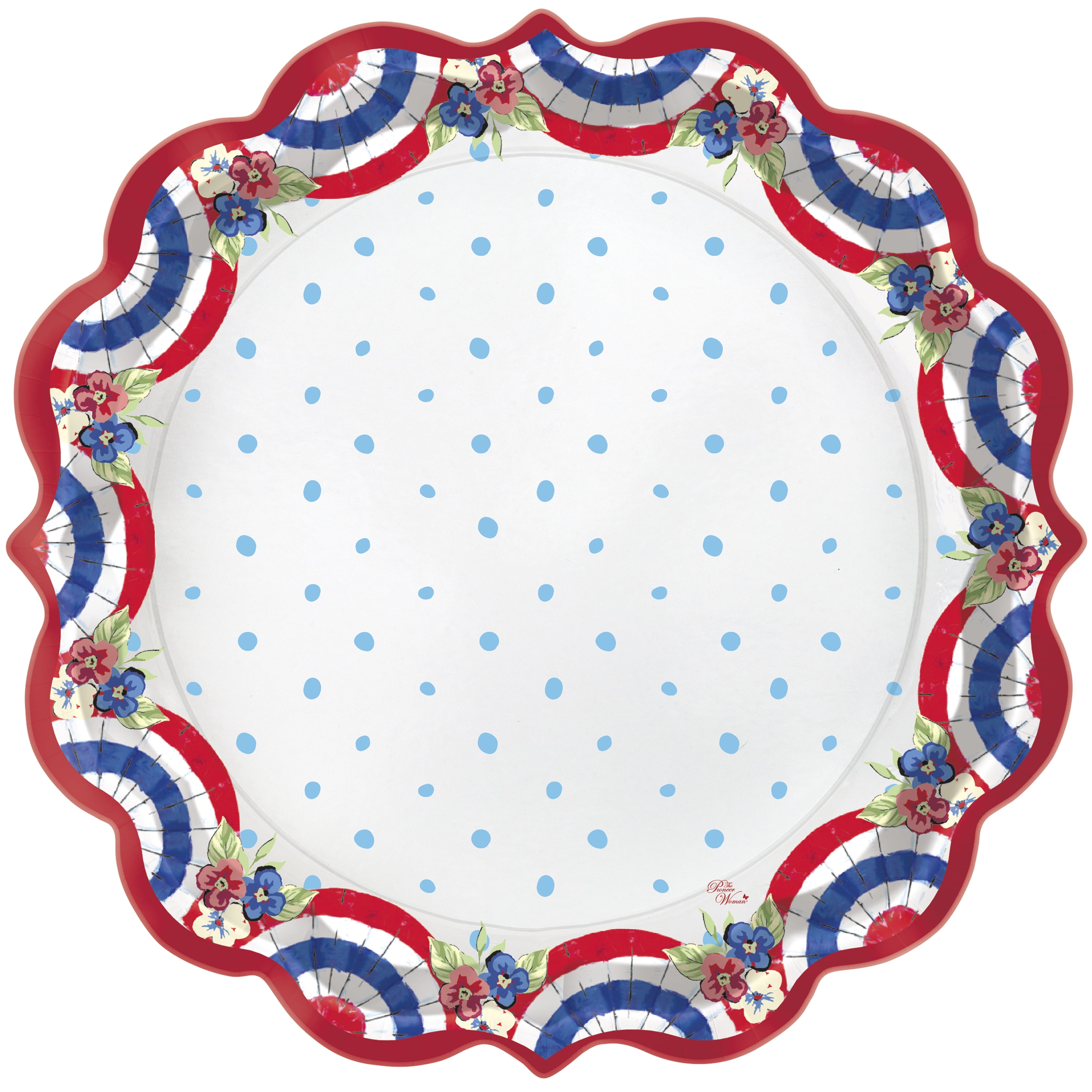 red white and blue paper plates