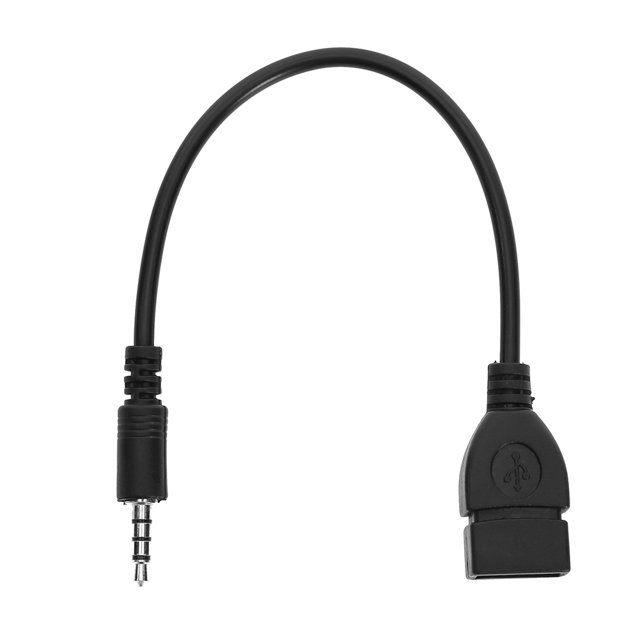 Cable Adaptador Audio Estéreo AUX para Coche 3 5 Mm A USB 2.0