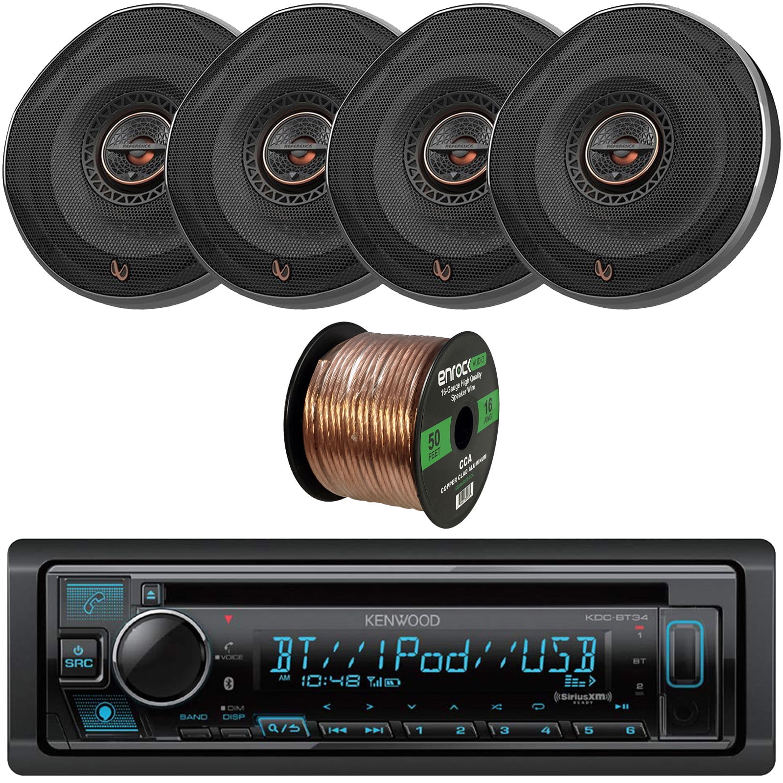 Kenwood BuiltIn Bluetooth USB AUX AM/FM SiriusXM Ready Stereo CD