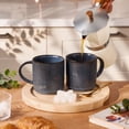 thumbnail image 3 of Famiware 6 Pieces Stoneware 16oz Mug Set, Nebulas Blue, 3 of 6