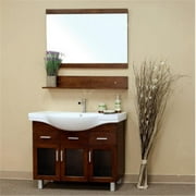 Bellaterra Home 39.8 in Single sink vanity-wood-walnut