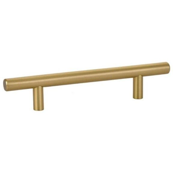 Emtek 86362US4 6 in. Mid Century Modern Bar Pull, Satin Brass