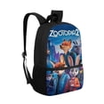 thumbnail image 2 of Cartoon Backpack Zootopia Funny Laptop Bag Book Bag Hiking Outgoing Daypack Anime Schoolbag, 2 of 6
