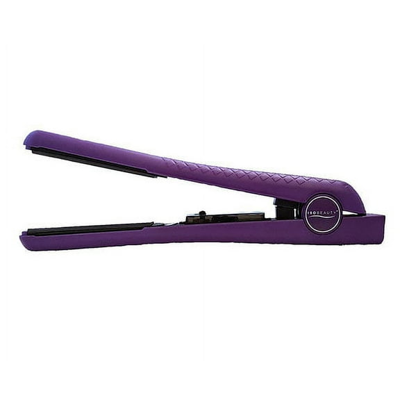 ISO Beauty Spectrum Pro Flat Iron Hair Straightener 100% Solid Ceramic 1.25" Plates, Far Infrared Technology and Adjustable Temperature 140-450F (Purple)