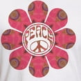 thumbnail image 3 of CafePress - Peace Flower Affection Fitted T Shirt - Fitted T-Shirt, Vintage Fit Soft Cotton Tee, 3 of 4