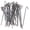 ALUMINUM, variant on 8-1/4" Wire Ties aka, Chain Fence Hook Ties, Tie Wires (Black in Color) (30 Pack)
