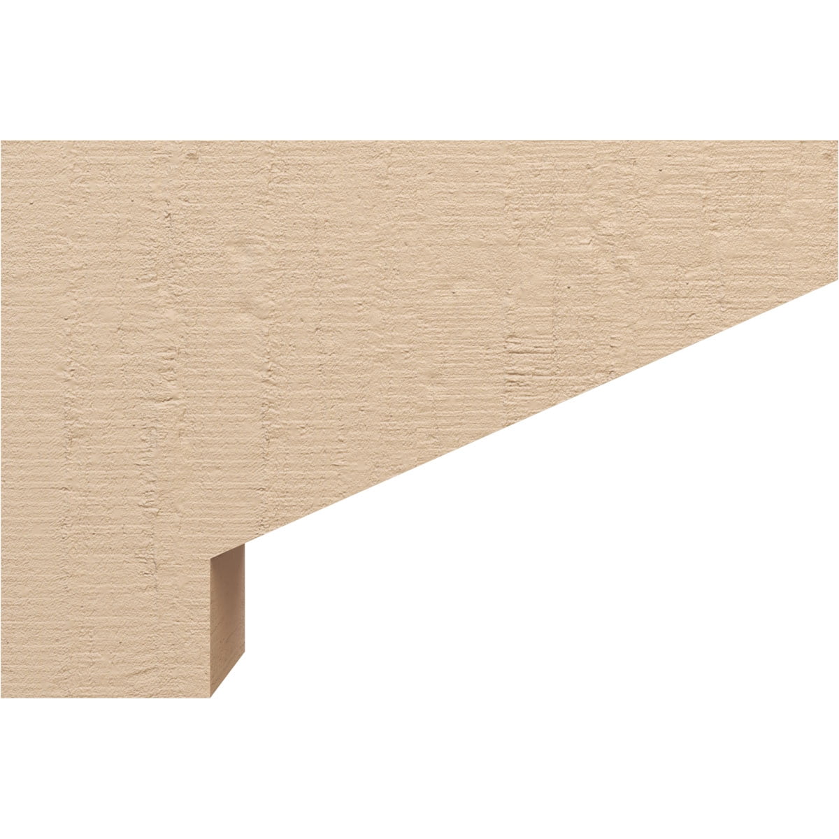 8"W x 24"D x 16"H Classic Clemmons Rough Cedar Woodgrain TimberThane Corbel, Primed Tan