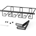 thumbnail image 6 of Under Shelf Wine Glass Stand Holder - Black, Stemware Organizer Rack for Cabinet, Holds Multiple Glasses, 6 of 8