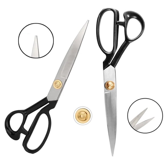 Stainless Steel Western Premium Gold Tailoring Scissors, A-275 11-inch (Silver)
