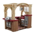thumbnail image 2 of Step2 Grand Walk-in Kitchen Plastic Play Kitchen and Kid Grill, Brown, 2 of 12