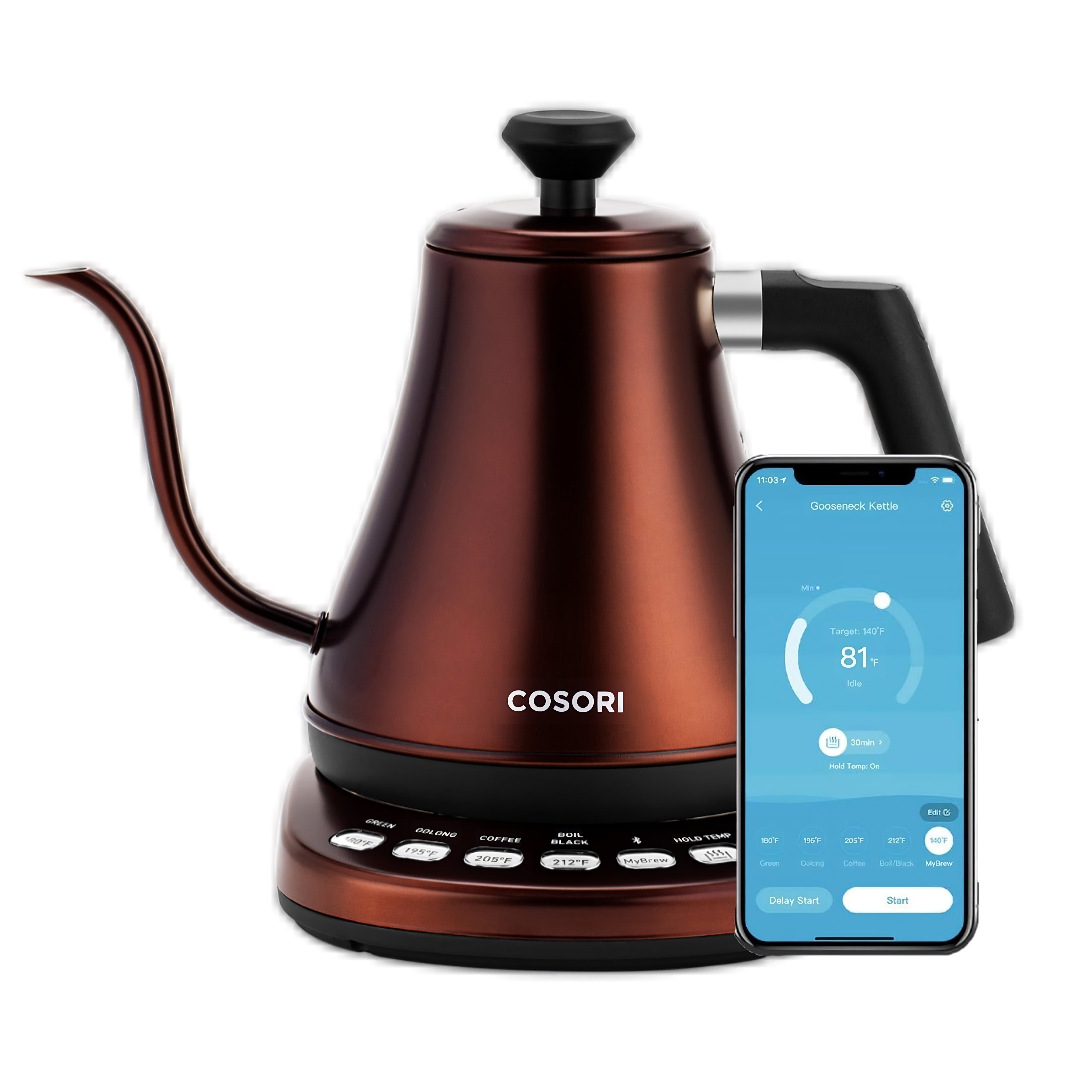 COSORI's Gooseneck Bluetooth Kettle with smartphone control hits  low  at $64.50