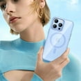 thumbnail image 4 of for iPhone 13 Pro Max/iPhone 12 Pro Max Case, Built-in Strong Magnets, Clear Hard PC Back Cover + Soft TPU Frame Slim Drop Protection Shockproof Case for iPhone 13 Pro Max 6.7" - Sierra Blue, 4 of 18