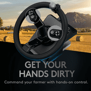 Logitech G Heavy Equipment Bundle Simulation Wheel, Pedals and Side Panel Control Deck