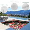 thumbnail image 3 of Cardinal Bird Outdoor Rug for Patio/Deck/Porch, Non-Slip Large Area Rug 5 x 7 Ft, Winter Poinsettia Pine Cones Berry Black Indoor Outdoor Rugs Washable Area Rugs, Reversible Camping Rug Carpet Runner, 3 of 8