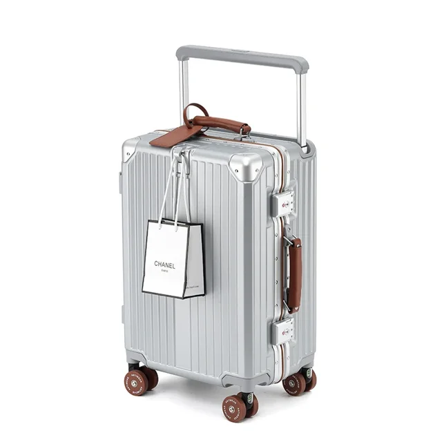 Maleta BunnyFly con asa ancha, marco de aluminio, equipaje rodante de viaje, cubierta de carrito para hombres y mujeres, 20 24 pulgadas